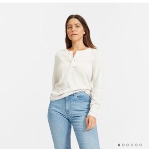 everlane re-cotton henley tee